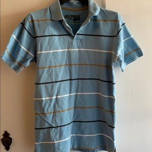 “82 ZERO” BOYS Striped light blue Shirt To Sz L
